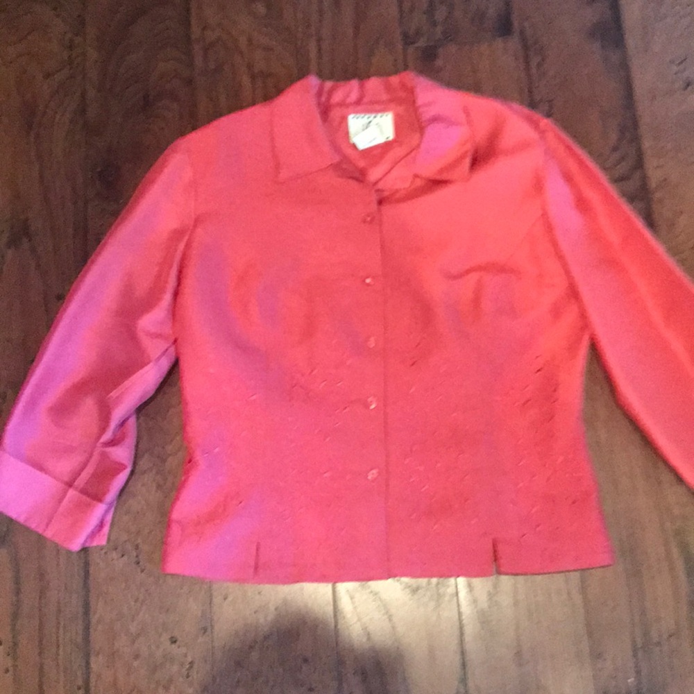 Beautiful silk jacket with embroidered accents